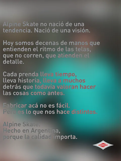 Campaign manifesto: Alpine Skate no nació de una tendencia. Nació de una visión.